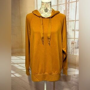🛍️COZIE by PINK‎ ROSE Harvest Gold hoodie sweatshirt size S.